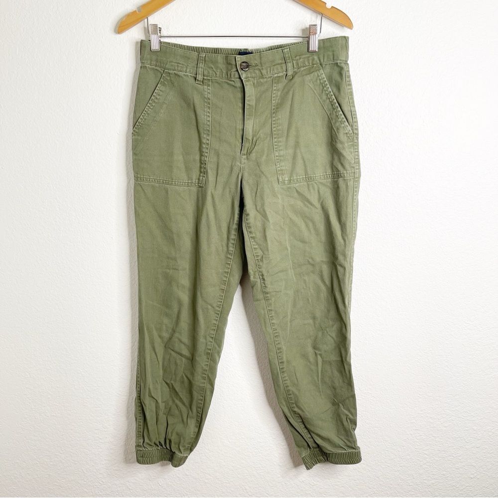 GAP Linen‎ Blend Green Jogger Pants Size Medium